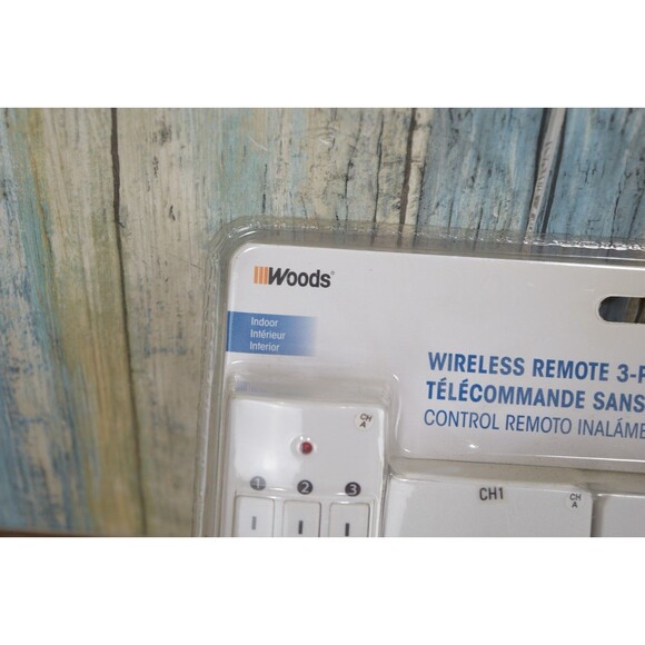Woods Wireless Remote Control Outlet Kit 3-Pack Indoor Plug Smart Home NEW - Picture 7 of 10